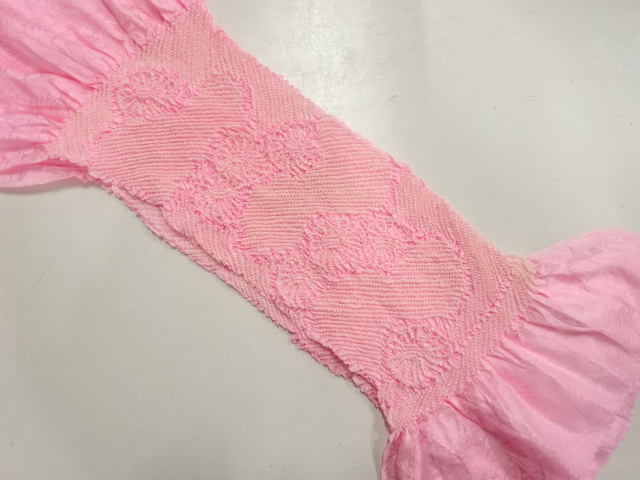 正絹　絞り　帯揚げ